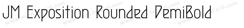 JM Exposition Rounded DemiBold字体转换